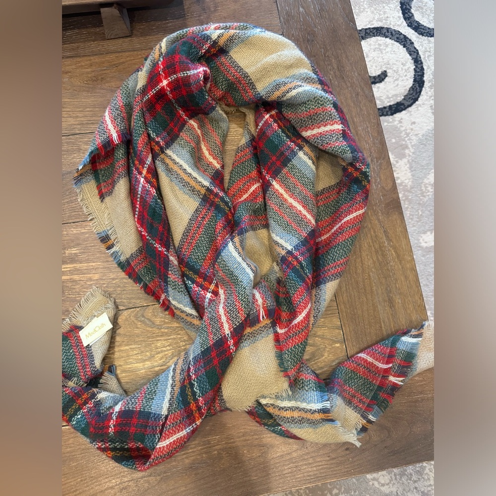 ModCloth Multi-Color Plaid Scarf - Picture 2 of 4